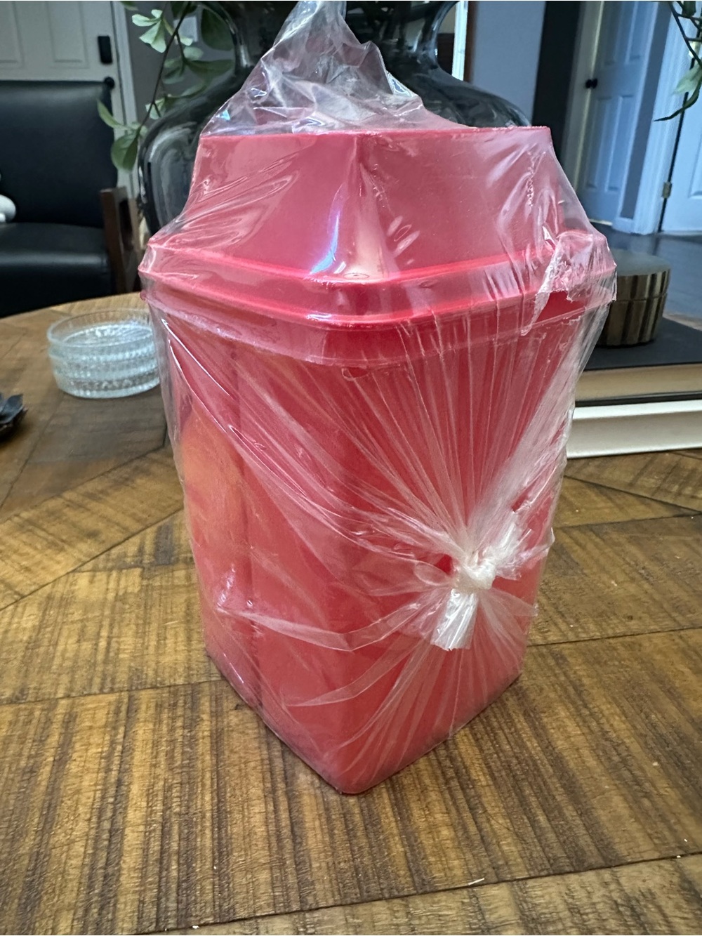 Tupperware Red Plastic Deli Pickle Holder
